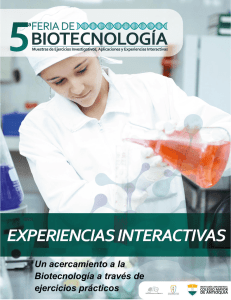 Un acercamiento a la Biotecnología a través de ejercicios prácticos