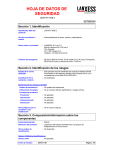 hoja de datos de seguridad