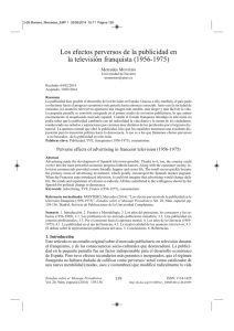Los efectos perversos de la publicidad en la televisión franquista