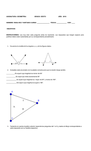 1. Encuentra la medida de los ángulos x, x, y de las