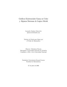 Gráficos Existenciales Gama en Color y Algunos Sistemas de