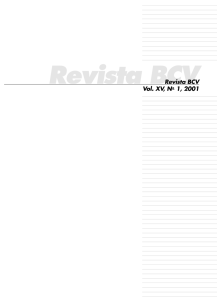 Revista BCV. Vol. XV, N° 1