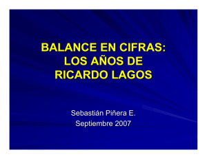 BALANCE EN CIFRAS GOBIERNO RICARDO LAGOS