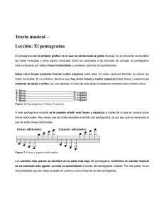 Teoría musical – Lección: El pentagrama