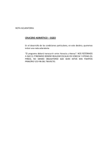 NOTA ACLARATORIA CRUCERO ADRI&Aacute;TICO