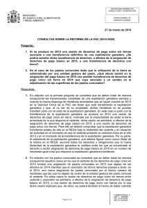 27 de marzo de 2014 CONSULTAS SOBRE LA REFORMA DE LA