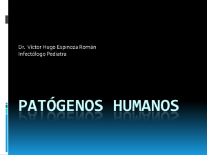 Patógenos humanos - Infectología Pediátrica