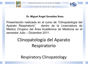 Clinopatología del Aparato Respiratorio