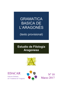 gramatica basica de l`aragon&eacute;s
