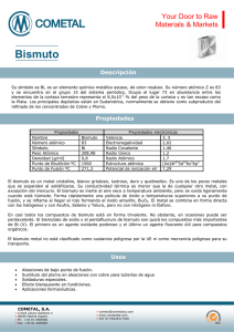 Bismuto - Cometal S.A.