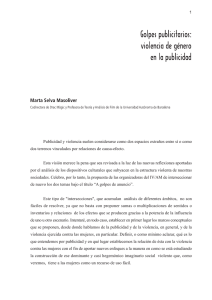 Golpes publicitarios: violencia de género en la publicidad