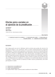 Efectos psico-sociales