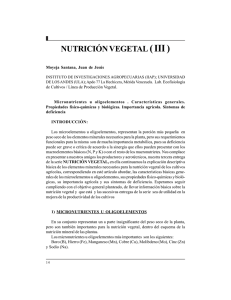 nutrición vegetal( iii )
