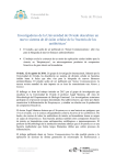 Nota de Prensa Investigadores de la Universidad de Oviedo