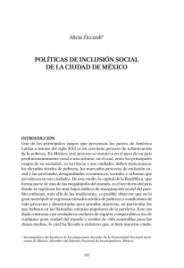 Políticas de inclusión social de la ciudad de México