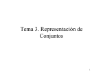 Tema 3. Representación de Conjuntos