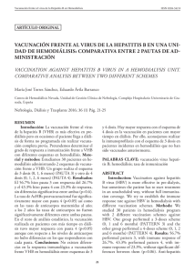 vacunación frente al virus de la hepatitis b en una uni