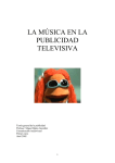 la música en la publicidad televisiva