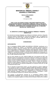 ministerio de ambiente, vivienda y desarrollo territorial