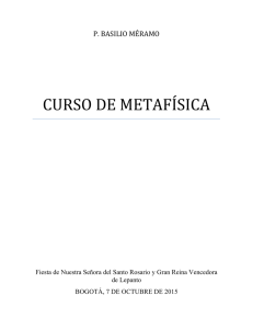 curso de metafísica