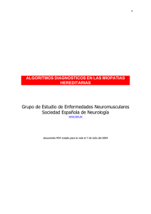 Miopatías hereditarias - Sociedad Española de Neurología