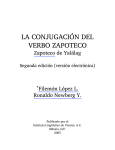 La conjugación del verbo zapoteco: Zapoteco de Yalálag