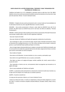 BASES LEGALES DE LA ACCIÓN PROMOCIONAL