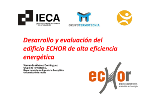 Desarrollo y evaluación del edificio ECHOR de alta eficiencia