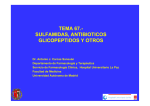 TEMA 67 - 67.- SULFAMIDAS, ANTIBIOTICOS GLICOPEPTIDOS Y