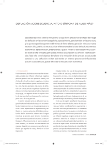 DEFLACIÓN: ¿CONSECUENCIA, MITO O SÍNTOMA DE ALGO MÁS?