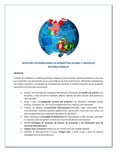 maestria internacional en marketing global y