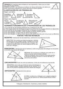 CLASIFICACIÓN DE LOS TRIÁNGULOS: Según sus lados Según