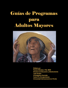 Guías de Programas para Adultos Mayores