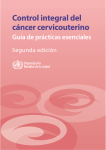 Control integral del cáncer cervicouterino: guía de prácticas