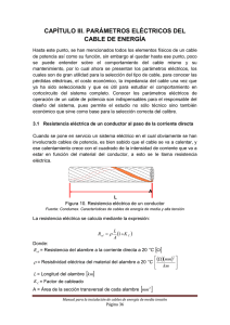 capítulo iii. parámetros eléctricos del cable de energía