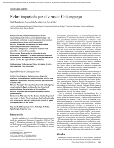 Fiebre importada por el virus de Chikungunya