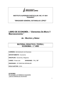 LIBRO DE ECONOMÍA : “ Elementos De Micro Y Macroeconomía