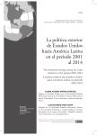 La política exterior de Estados Unidos hacia América Latina en el
