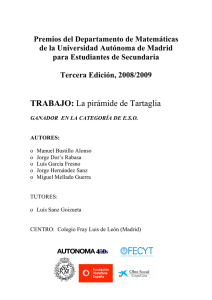 La pirámide de Tartaglia - Universidad Autónoma de Madrid