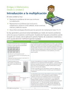 Unidad 2 - The Math Learning Center