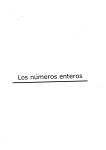 Los números enteros