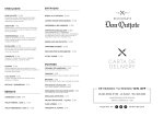 Menu Delivery - Don Quijote :: Restaurante