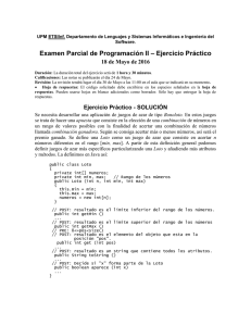 Examen Parcial de Programación II – Ejercicio Práctico