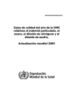 Guías de calidad del aire - World Health Organization