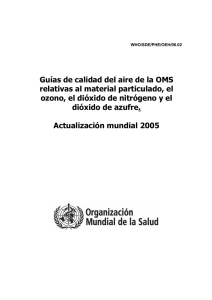 Gu&iacute;as de calidad del aire - World Health Organization