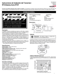 Instrucciones de Instalación del Transmisor RTD