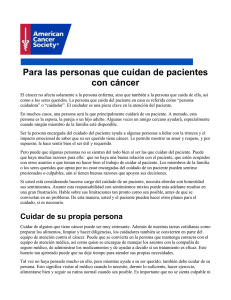 For the Caregiver - Spanish