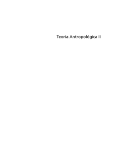 Teoría Antropológica II