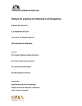 Manual de Prácticas de Laboratorio de Bioquímica