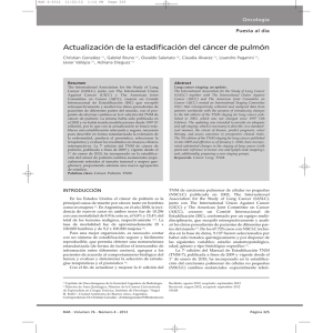 Actualización de la estadificación del cáncer de pulmón